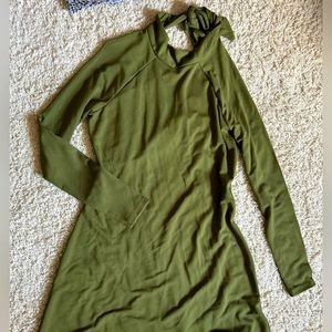 Army green Fabletics dress, brand new with tags!
